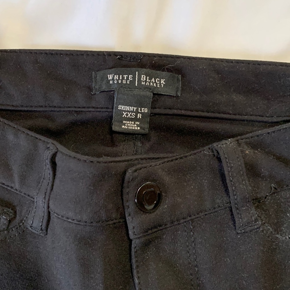 White House Black Market size XXS R Black pants